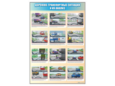 Стенд "Дорожно-транспортные ситуации и их анализ"