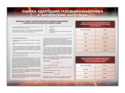 Стенд "Оценка адаптации газодымозащитника к физическим нагрузкам"