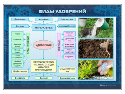 Информационный стенд "Виды удобрений"