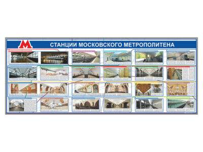 Электрифицированный стенд "Станции Московского метрополитена"