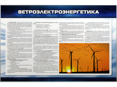 Стенд "Ветроэлектроэнергетика"
