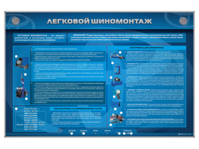 Электрифицированный интерактивный стенд "Легковой шиномонтаж"