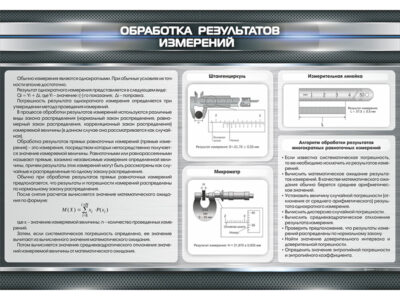 Стенд "Обработка результатов измерений"