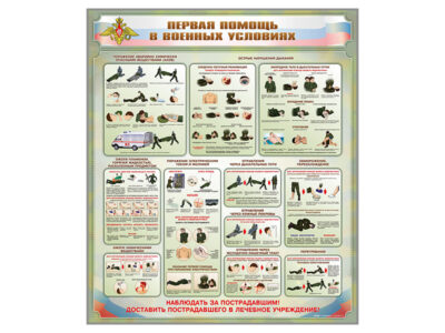 Стенды "Первая помощь в военных условиях"