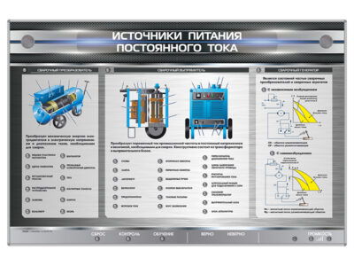 Стенд электрифицированный "Источники питания постоянного тока"