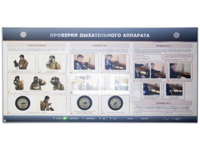 Интерактивный электрифицированный стенд "Проверки дыхательного аппарата"