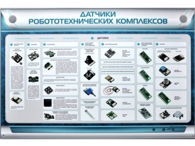 Электрифицированный стенд "Датчики робототехнических комплексов"