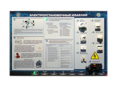 Электрифицированный стенд "Электроустановочные изделия"