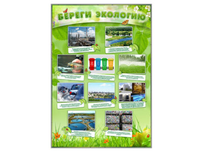 Стенд информационный "Береги экологию"