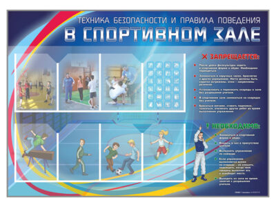 Стенд-уголок "Техника безопасности и правила поведения в спортивном зале"