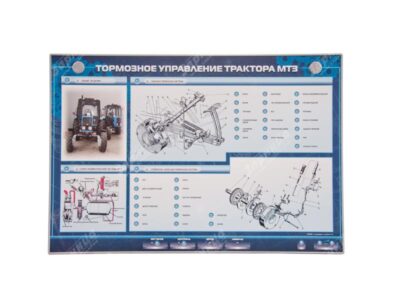Электрифицированный светодинамический стенд "Тормозное управление трактора МТЗ"