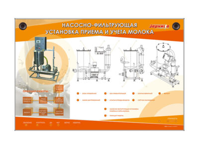 Электрифицированный стенд "Насосно-фильтрующая установка приема и учета молока"